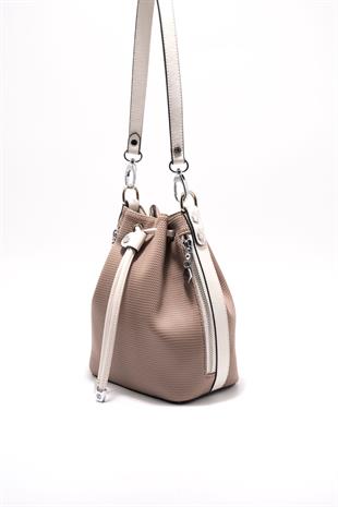 Silver & Polo Kum - Kemik SP1137 Kadın Omuz Çantası