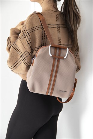 Silver & Polo Kum - Taba SP771 Kadın Sırt Çantası