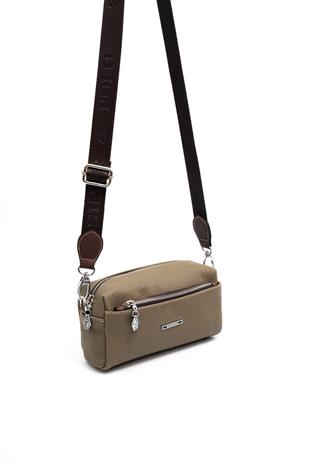Silver & Polo L.Haki - Kahve SP1142 Kadın Çapraz Çanta