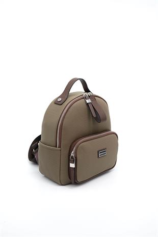 Silver & Polo L.Haki - Kahve SP1130 Kadın Sırt Çantası