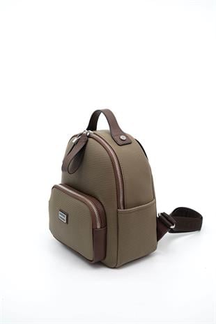 Silver & Polo L.Haki - Kahve SP1130 Kadın Sırt Çantası