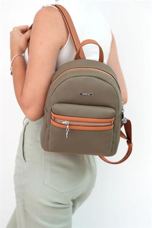 Silver & Polo L.Haki - A.Taba SP1146 Kadın Sırt Çantası