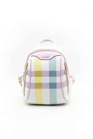 Silver & Polo Lila - Pembe SP906 Kadın Sırt Çantası
