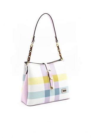 Silver & Polo Lila - Pembe SP974 Kadın Omuz Çantası