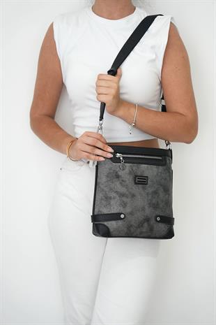 Silver & Polo M.gümüş - Siyah SP1120 Kadın Çapraz Çanta