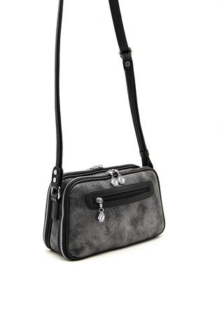 Silver & Polo M.gümüş - Siyah SP899 Kadın Çapraz Çanta