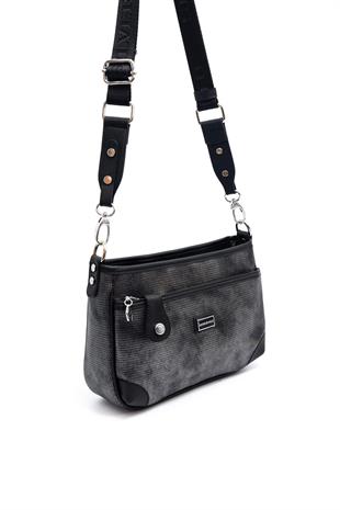 Silver & Polo M.gümüş - Siyah SP1160 Kadın Çapraz Çanta