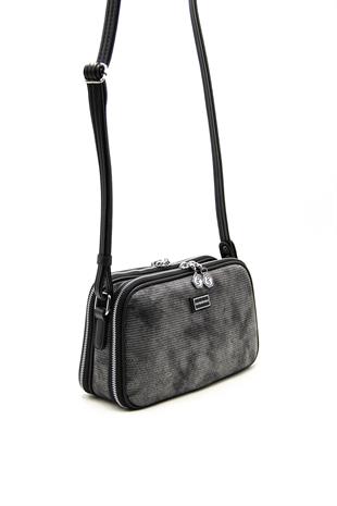 Silver & Polo M.gümüş - Siyah SP899 Kadın Çapraz Çanta