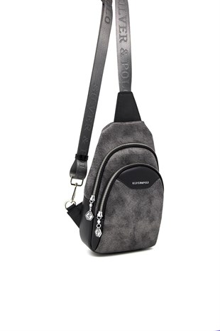 Silver & Polo M.gümüş - Siyah SP959 Kadın Bel Çantası