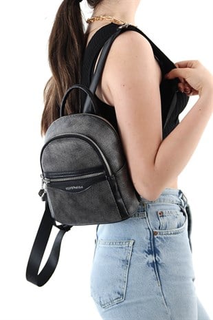 Silver & Polo M.gümüş - Siyah SP983 Kadın Sırt Çantası