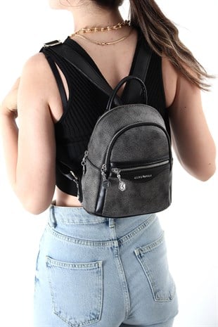 Silver & Polo M.gümüş - Siyah SP983 Kadın Sırt Çantası