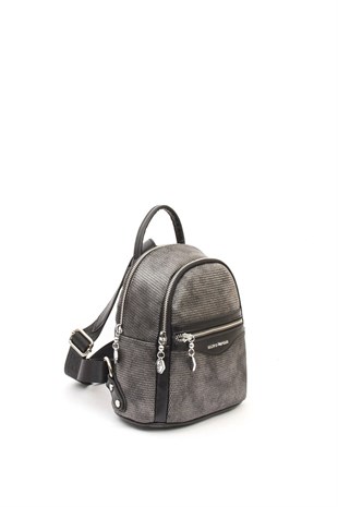 Silver & Polo M.gümüş - Siyah SP983 Kadın Sırt Çantası
