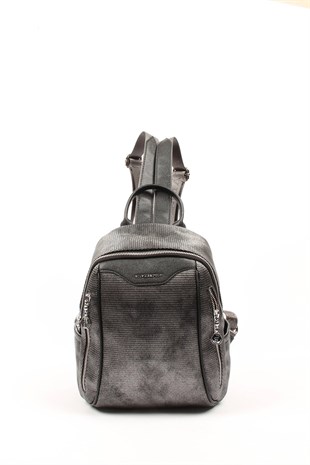 Silver & Polo M.gümüş - Siyah SP906 Kadın Sırt Çantası