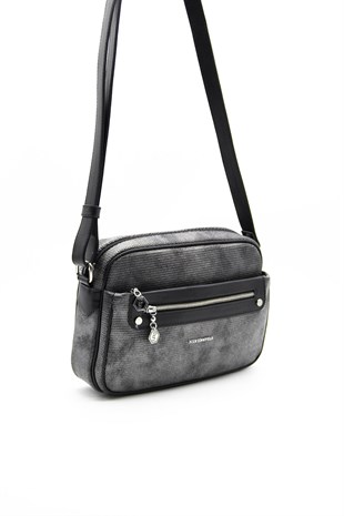 Silver & Polo M.gümüş - Siyah SP753 Kadın Çapraz Çanta