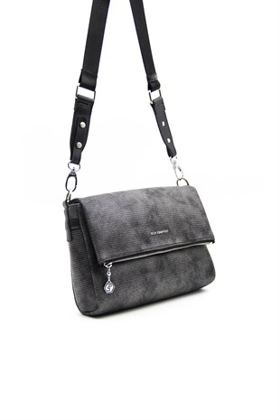 Silver & Polo M.gümüş - Siyah SP963 Kadın Çapraz Çanta