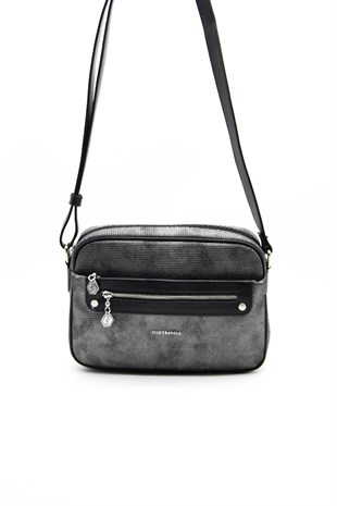 Silver & Polo M.gümüş - Siyah SP753 Kadın Çapraz Çanta