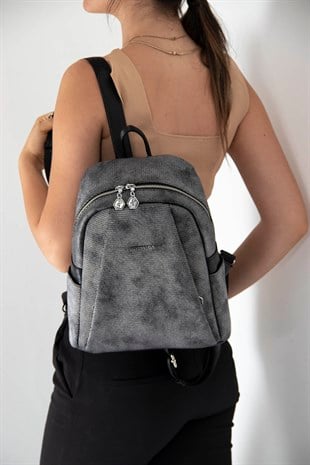 Silver & Polo M.gümüş - Siyah SP926 Kadın Sırt Çantası