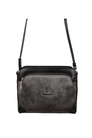 Silver & Polo M.gümüş - Siyah SP364 Kadın Çapraz Çanta