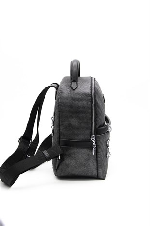 Silver & Polo M.gümüş - Siyah SP1061 Kadın Sırt Çantası