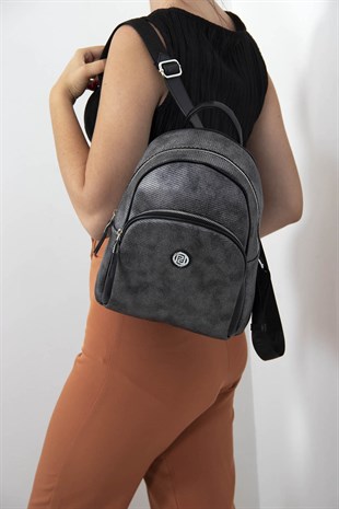 Silver & Polo M.gümüş - Siyah SP1062 Kadın Sırt Çantası