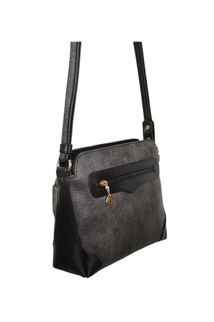 Silver & Polo M.gümüş - Siyah SP364 Kadın Çapraz Çanta
