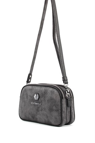 Silver & Polo M.gümüş - Siyah SP745 Kadın Çapraz Çanta