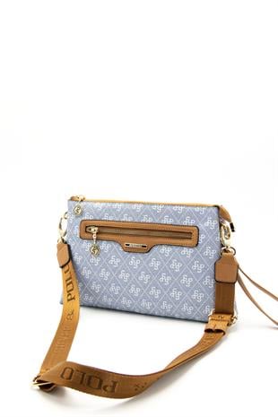 Silver & Polo Mavi - A.Taba SP1129 Kadın Çapraz Çanta