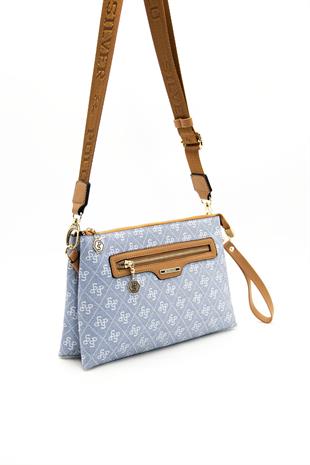 Silver & Polo Mavi - A.Taba SP1129 Kadın Çapraz Çanta