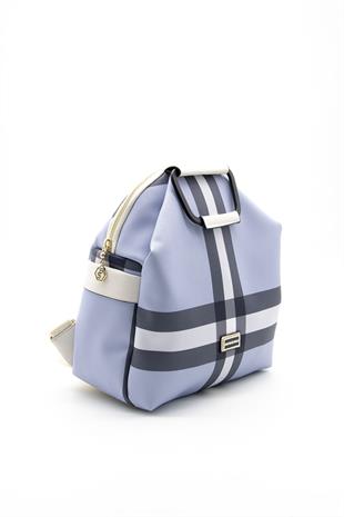 Silver & Polo Mavi - Kemik SP771 Kadın Sırt Çantası