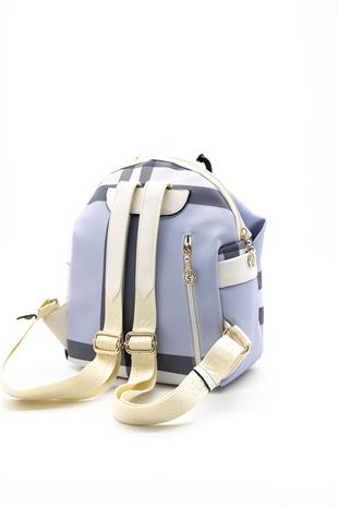 Silver & Polo Mavi - Kemik SP771 Kadın Sırt Çantası