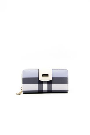 Silver & Polo Mavi - Kemik SP928 Kadın Cüzdan & Kartlık