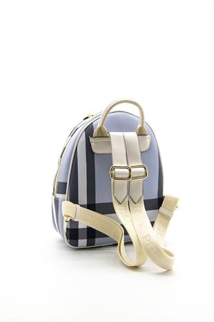 Silver & Polo Mavi - Kemik SP945 Kadın Sırt Çantası