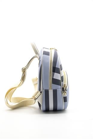 Silver & Polo Mavi - Kemik SP945 Kadın Sırt Çantası