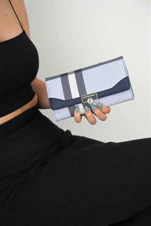 Silver & Polo Mavi - Laci SP979 Kadın Cüzdan & Kartlık