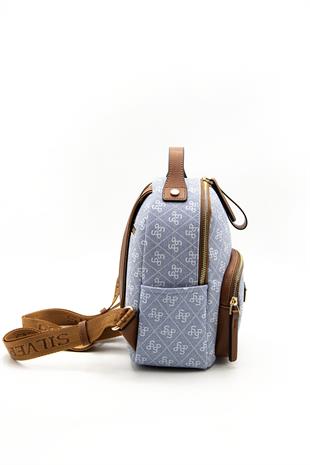Silver & Polo Mavi  -  Taba SP1130 Kadın Sırt Çantası