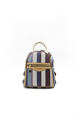 Silver & Polo Mix - Camel SP983 Kadın Sırt Çantası