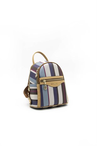 Silver & Polo Mix - Camel SP983 Kadın Sırt Çantası