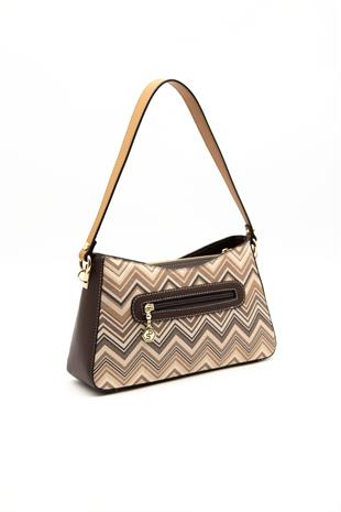 Silver & Polo Nut - Kahve SP1102 Kadın Omuz Çantası