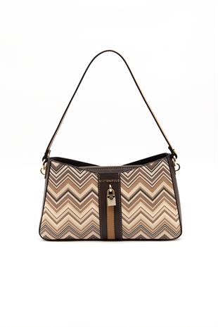 Silver & Polo Nut - Kahve SP1102 Kadın Omuz Çantası