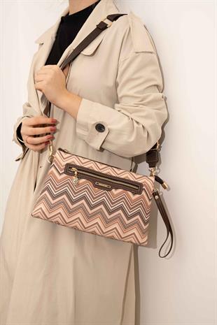 Silver & Polo Nut - Kahve SP1129 Kadın Çapraz Çanta