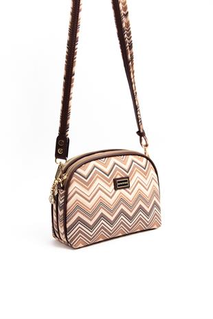 Silver & Polo Nut - Kahve SP765 Kadın Çapraz Çanta