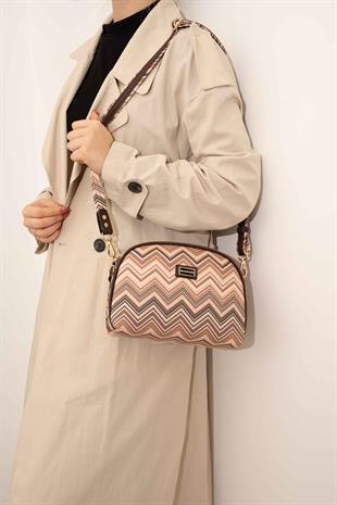 Silver & Polo Nut - Kahve SP765 Kadın Çapraz Çanta