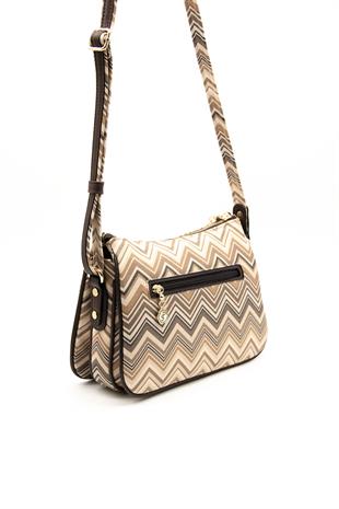 Silver & Polo Nut - Kahve SP818 Kadın Çapraz Çanta