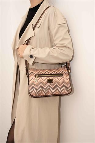 Silver & Polo Nut - Kahve SP818 Kadın Çapraz Çanta