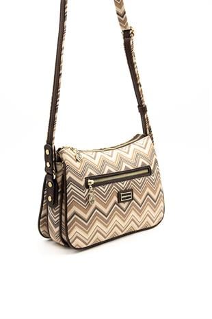 Silver & Polo Nut - Kahve SP818 Kadın Çapraz Çanta