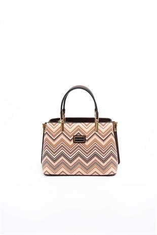 Silver & Polo Nut - Kahve SP987 Kadın El Çantası