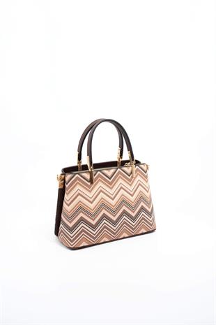 Silver & Polo Nut - Kahve SP987 Kadın El Çantası