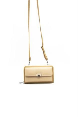 Silver & Polo Nut - Nut SP921 Kadın Askılı Cüzdanlı Telefon Çantası