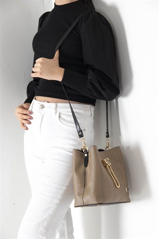 Silver & Polo Nut - Siyah SP967 Kadın Çapraz Çanta