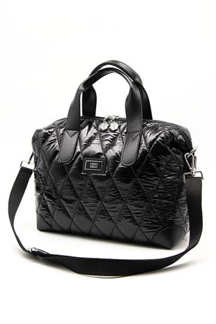 Silver & Polo Parlak Siyah SP1152 Kadın Seyahat Çantası
